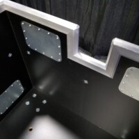 Cable passthrough cutout